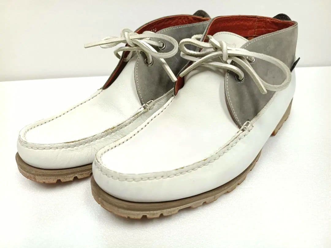 【希少】イッセイミヤケ × パラブーツ ブーツ ホワイトグレー　25.5～26㎝