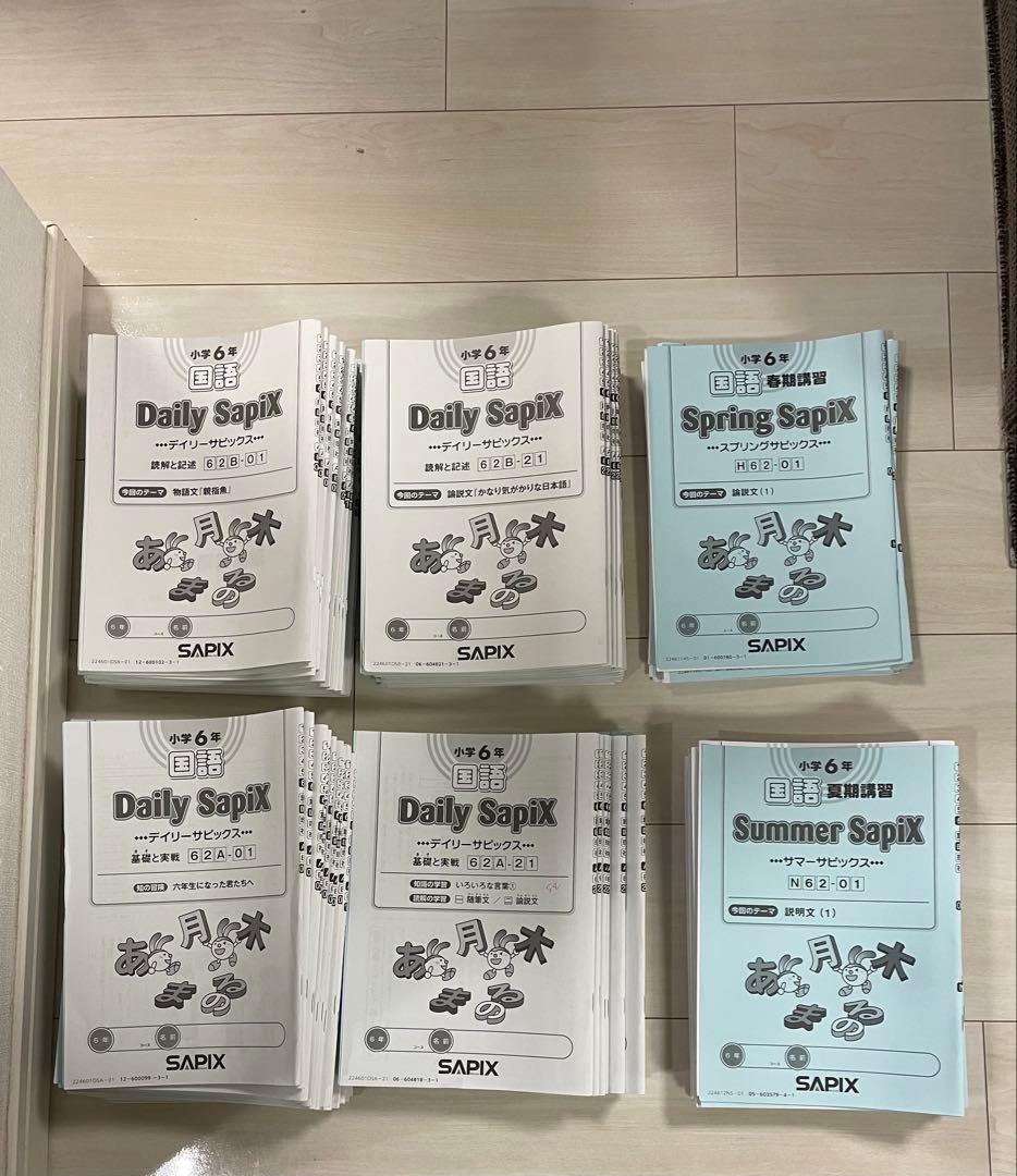 サピックス　SAPIX　6年　国語　テキスト1年分　2024年度版