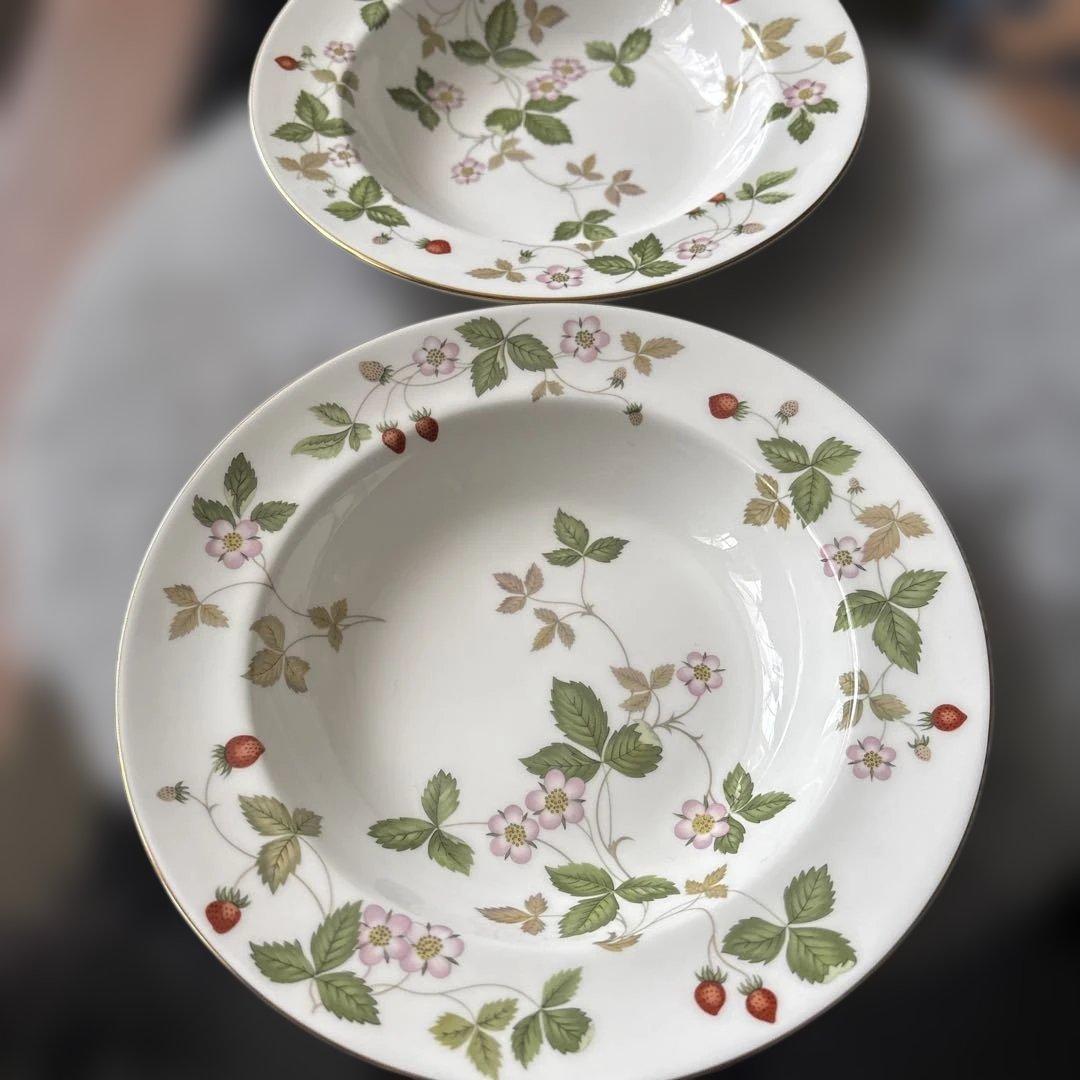  WILD STRAWBERRY スープ皿 2枚セット新品未使用