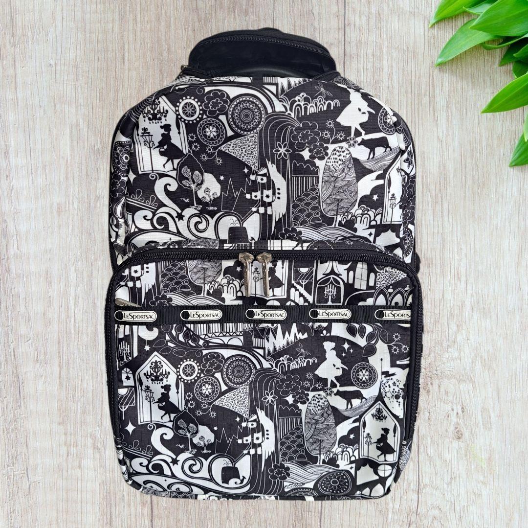 LeSportsac レスポートサック キャリーバッグ キャスター付き黒白 旅行
