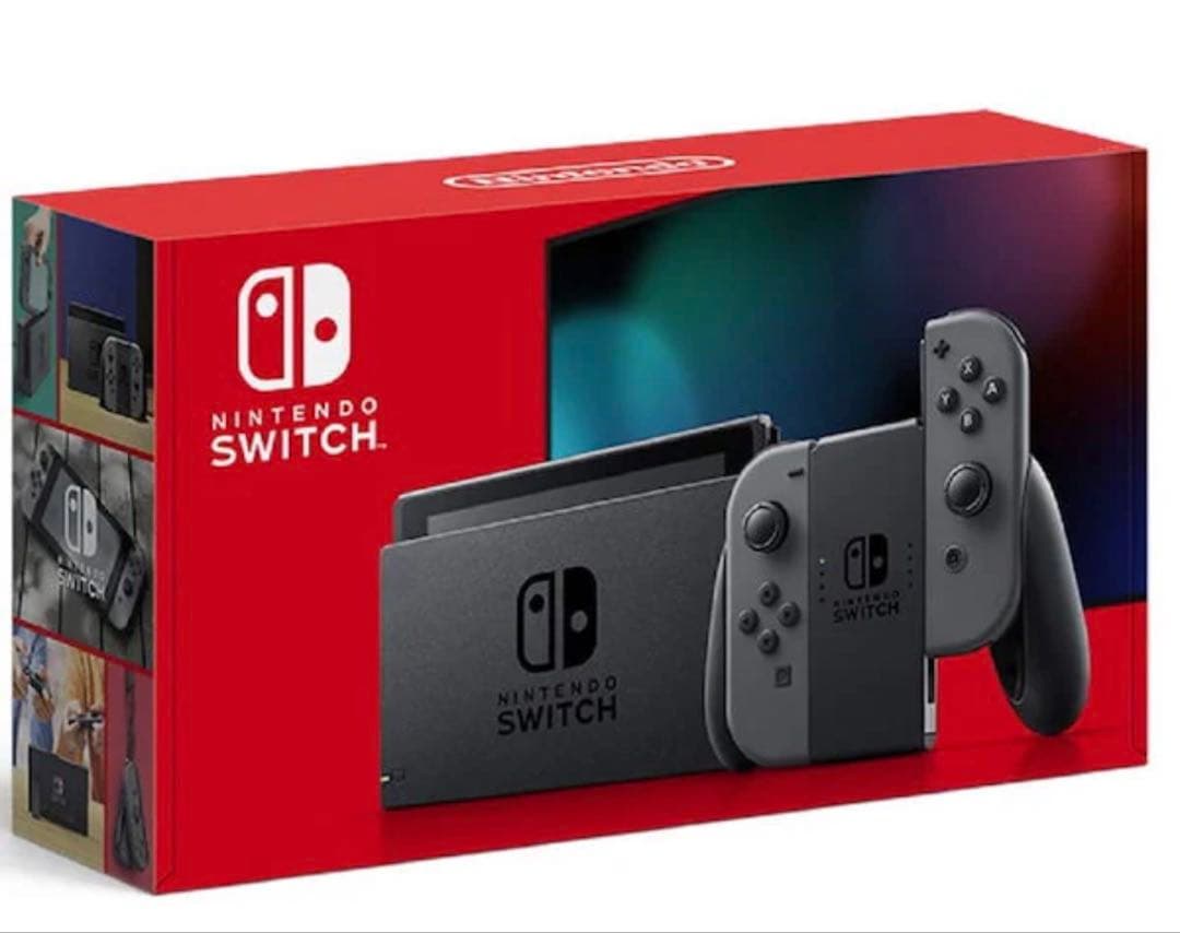 【美品】Nintendo Switch 本体 グレー 付属品あり