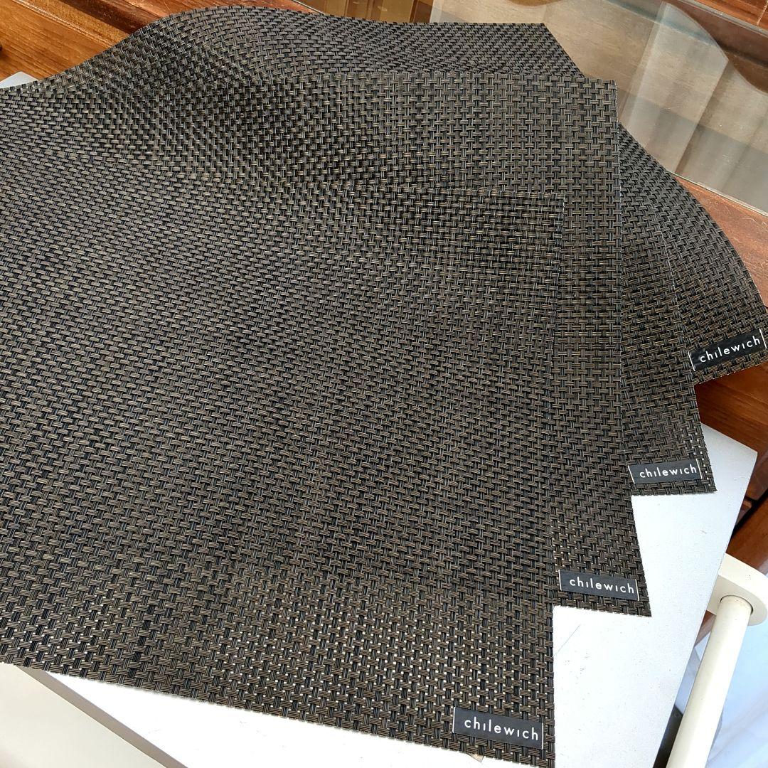 chilewich ダークブラウン ランチョンマット 4枚セット　①