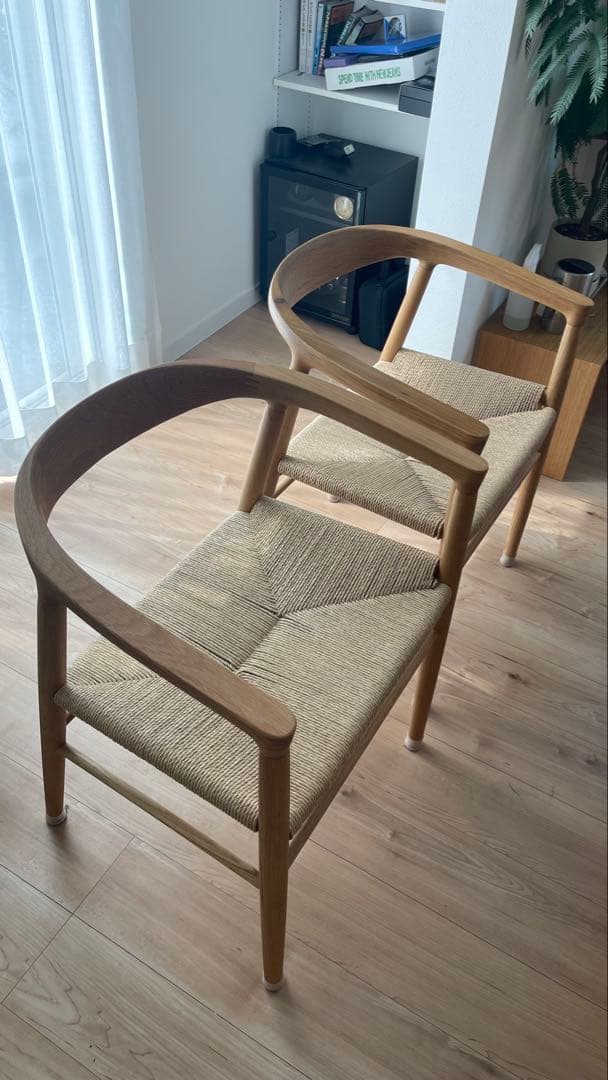 無印良品　ペーパーコードアームチェア　2脚