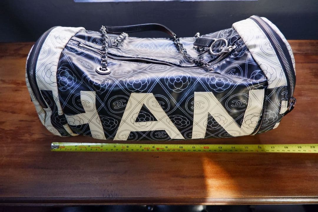 CHANEL コーテッドキャンバス ボーリングバッグ