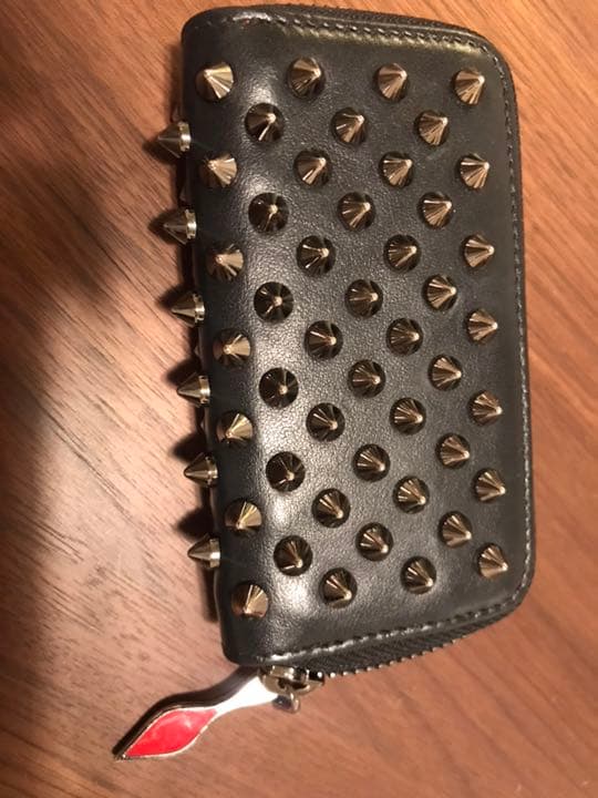 クリスチャンルブタン キーケース レディース パネトーネ 黒×レッド