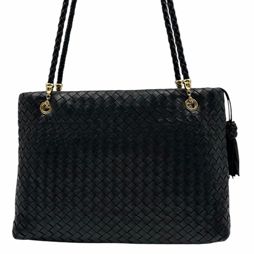 【良品】BOTTEGA VENETA ショルダーバッグ イントレチャート レザー