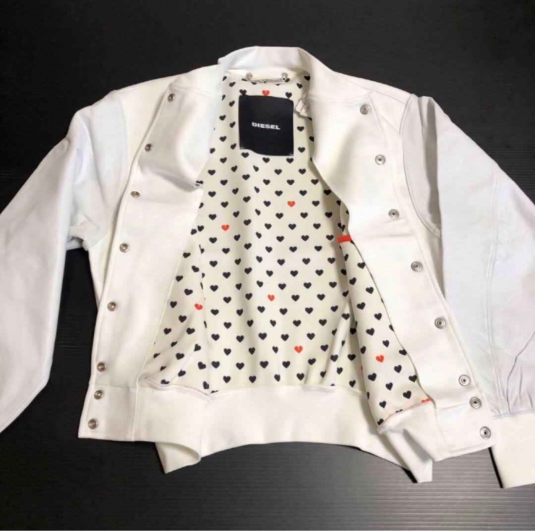 新品タグ付き　DIESEl ディーゼル ラムレザー　スタジャン　スカジャン　羊革