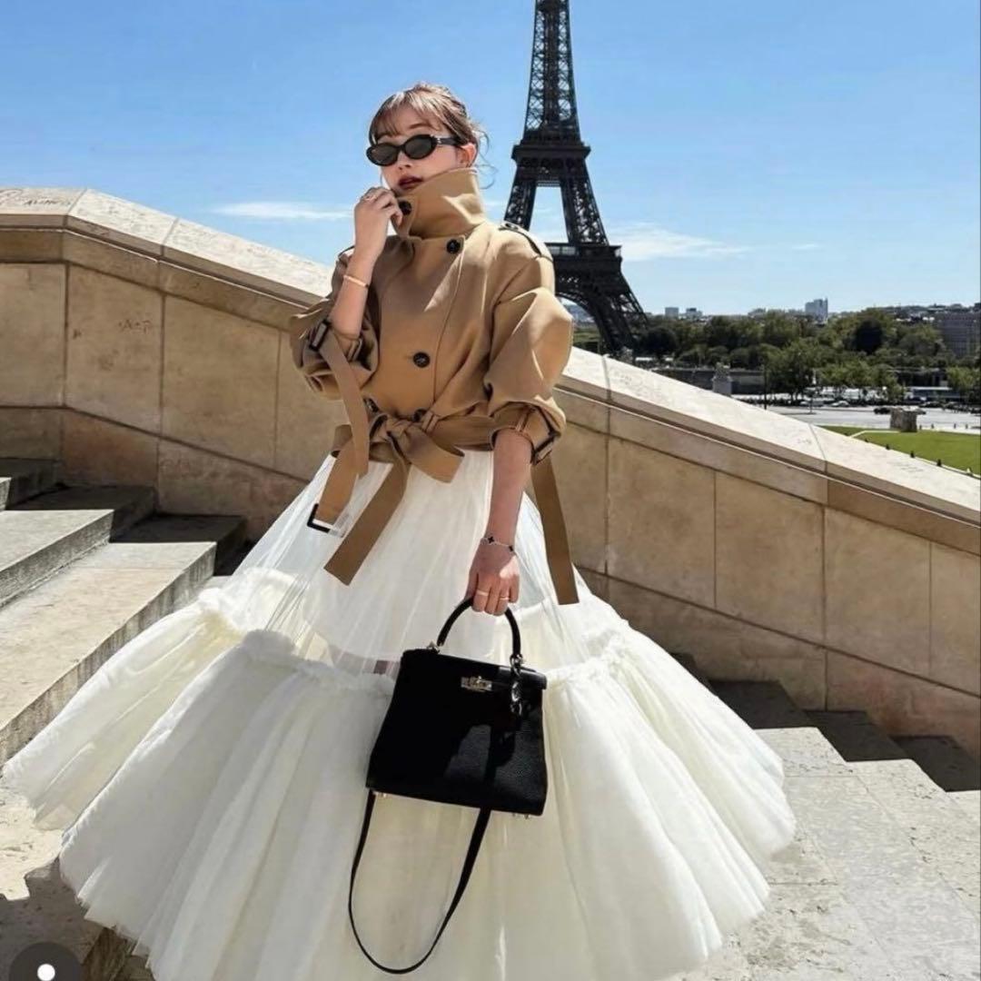 Mari様 シェリエsheller 2wayshort trenchcoat