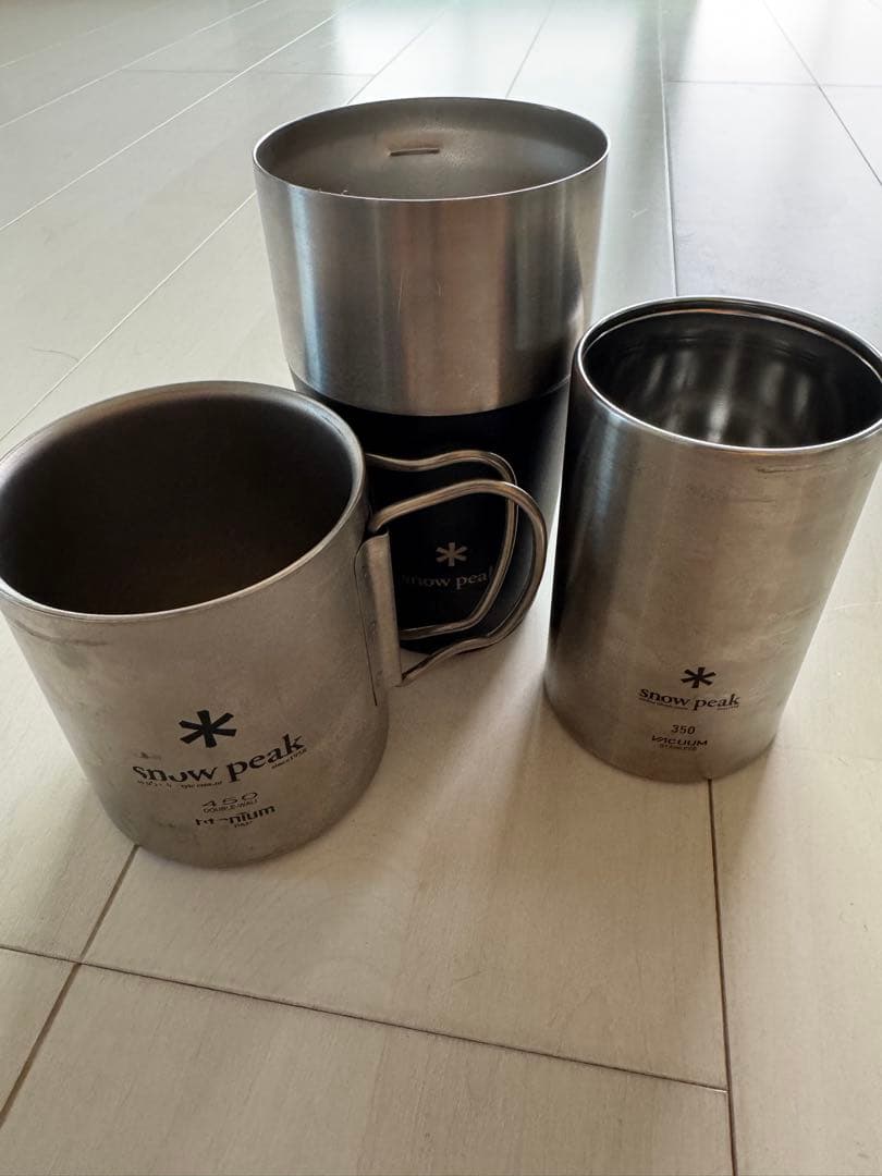  peak ダブルチタンマグ&缶クーラー&サーモタンブラーセット