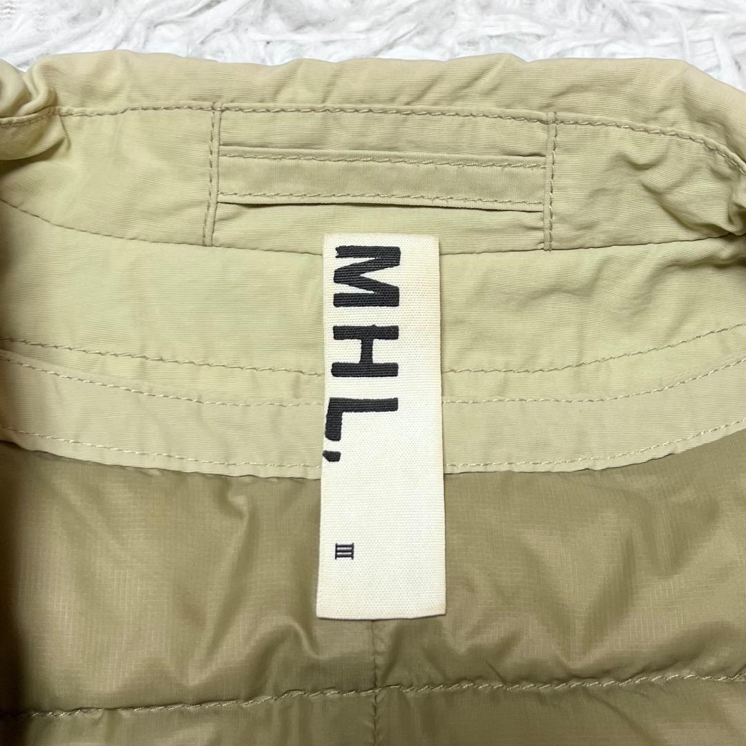 MHL. ダウンライナー付きステンカラーコート コットン ナイロン