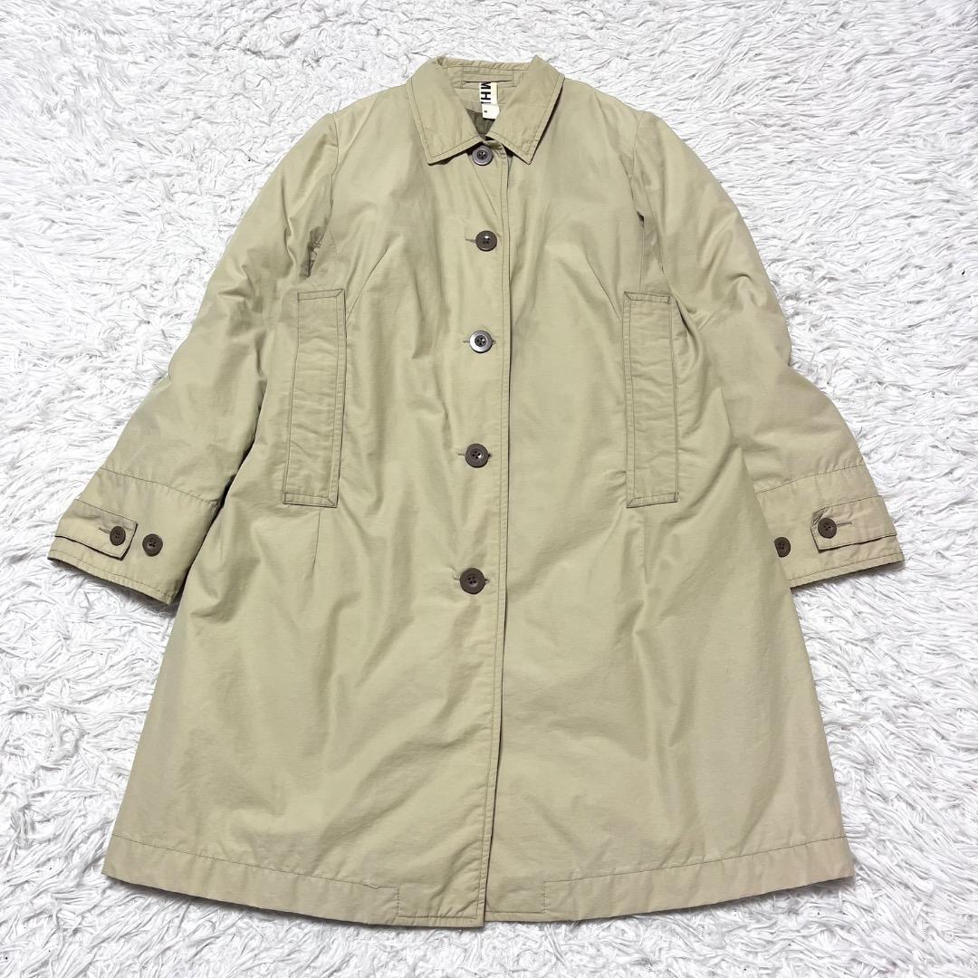 MHL. ダウンライナー付きステンカラーコート コットン ナイロン