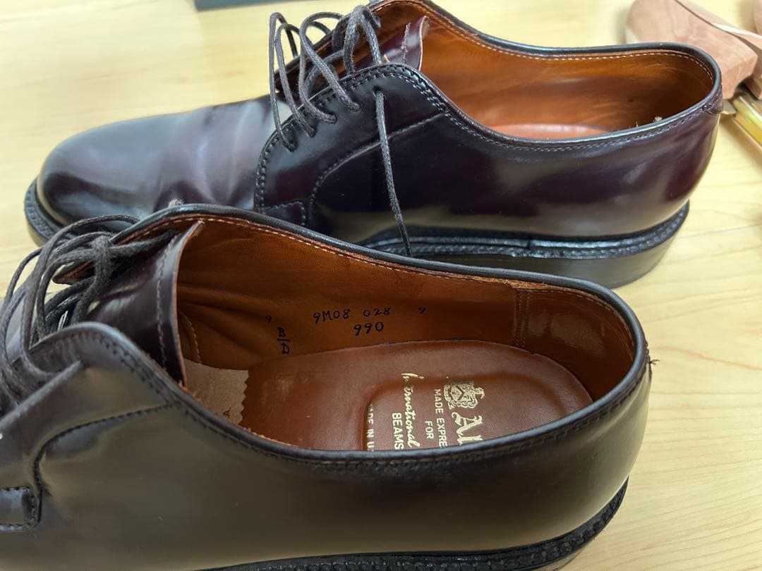 オールデン Alden 990 バーガンディコードバン 9D IGビームス購入