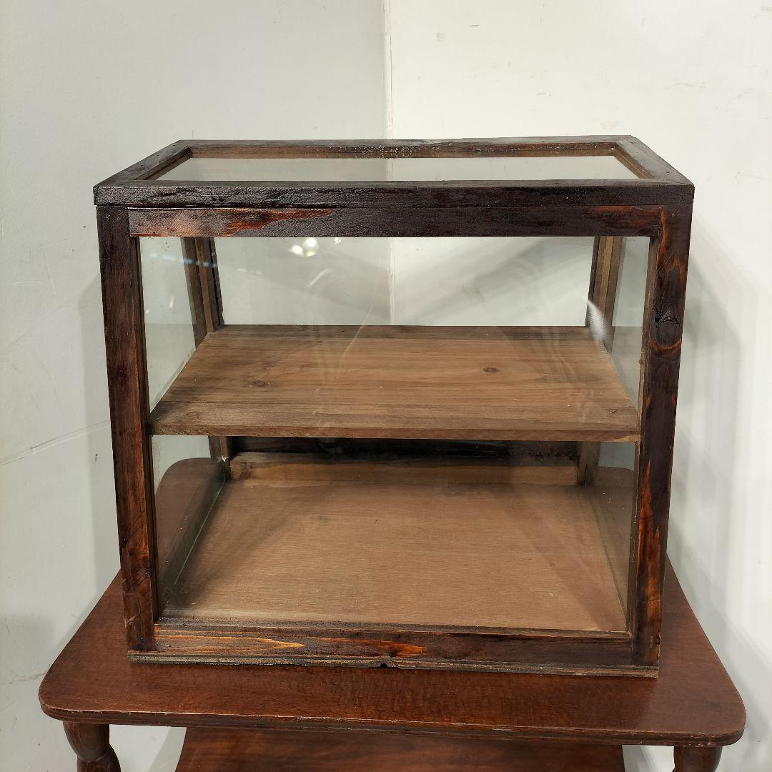 M♦10月SALE ヴィンテージ　ガラスショーケース 　コレクションケース