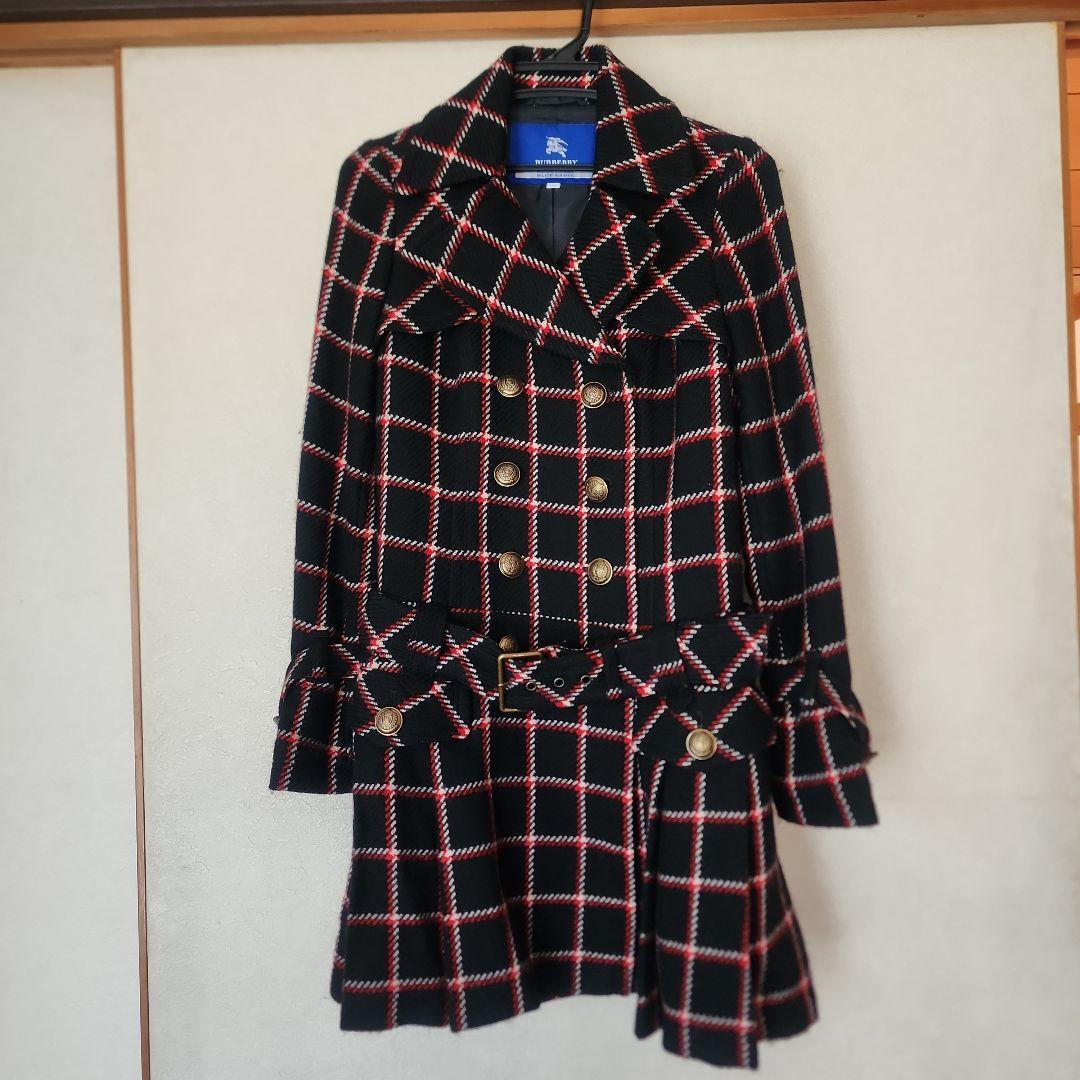 BURBERRY BLUE LABEL チェック柄トレンチコート