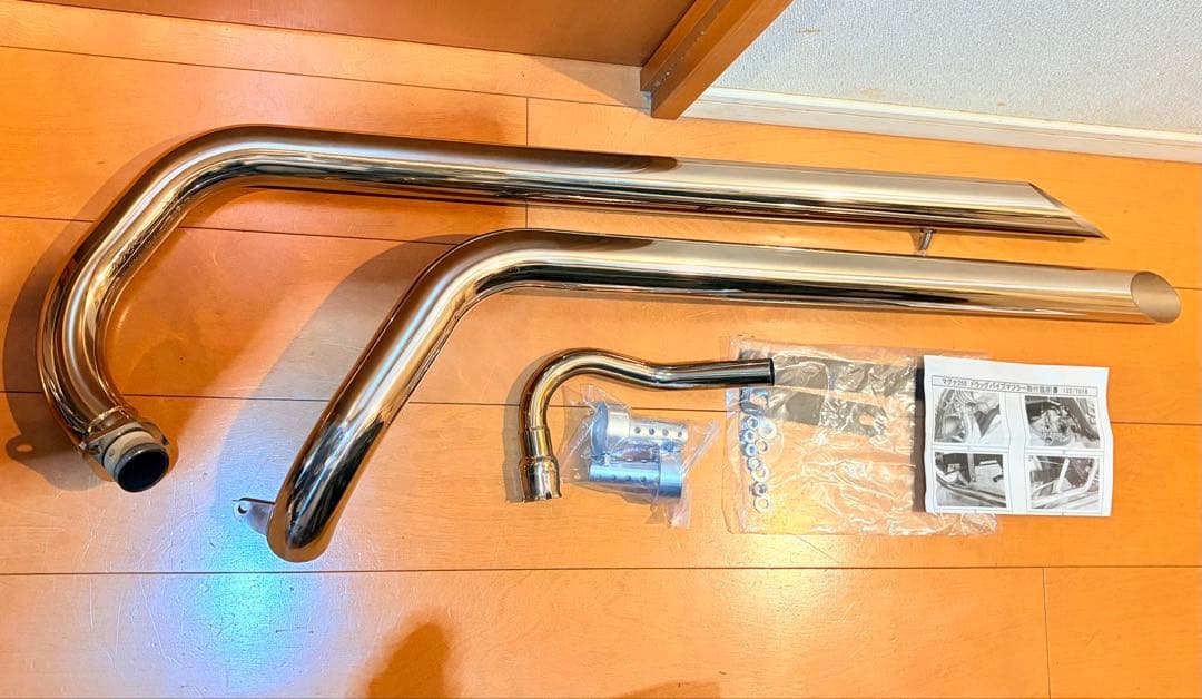 Garage T&Fガレージ ドラッグパイプマフラー タイプ1 Vツインマグナ