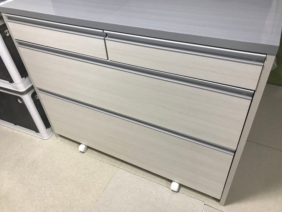 値下げ不可★日本製 完成品 キッチンカウンター レンジ台 北欧 幅約110㎝