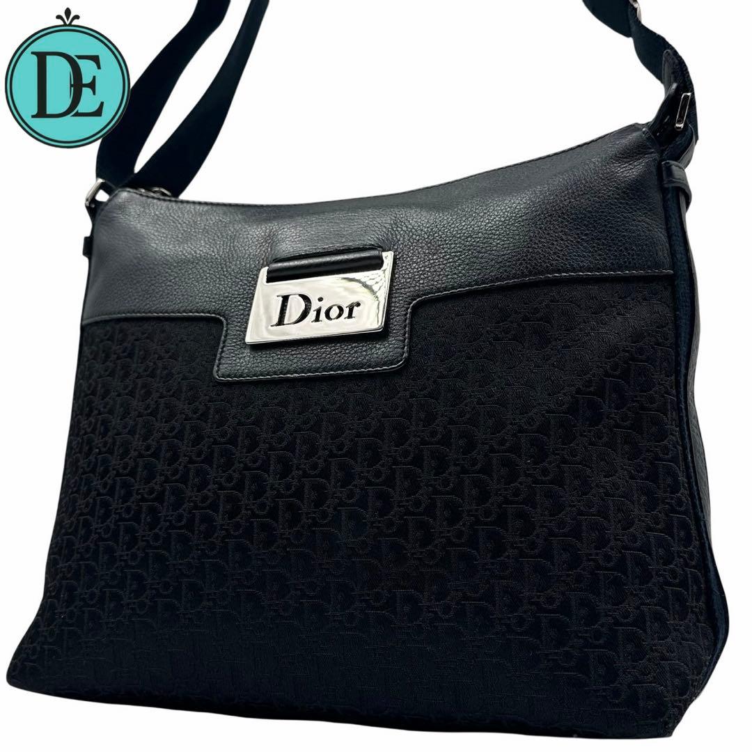【良品】Dior ショルダーバッグ トロッター ストリートシック シルバー金具