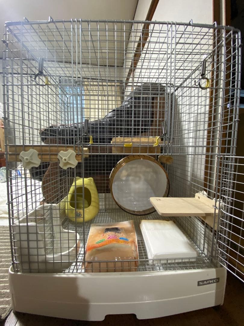 【チンチラ初めて応援セット！】ケージ込で全15点 イージーホーム60ハイメッシュ