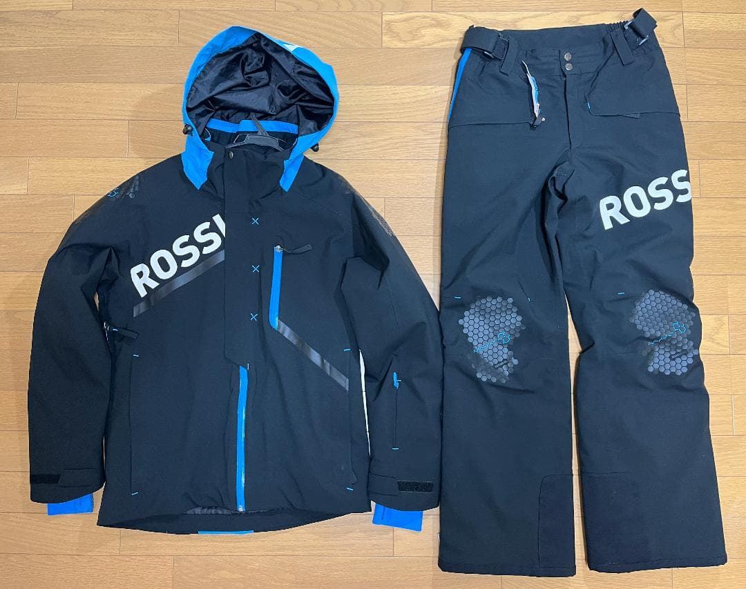 17-18 ROSSIGNOL HERO JACKET/PANTS 黒青Mサイズ
