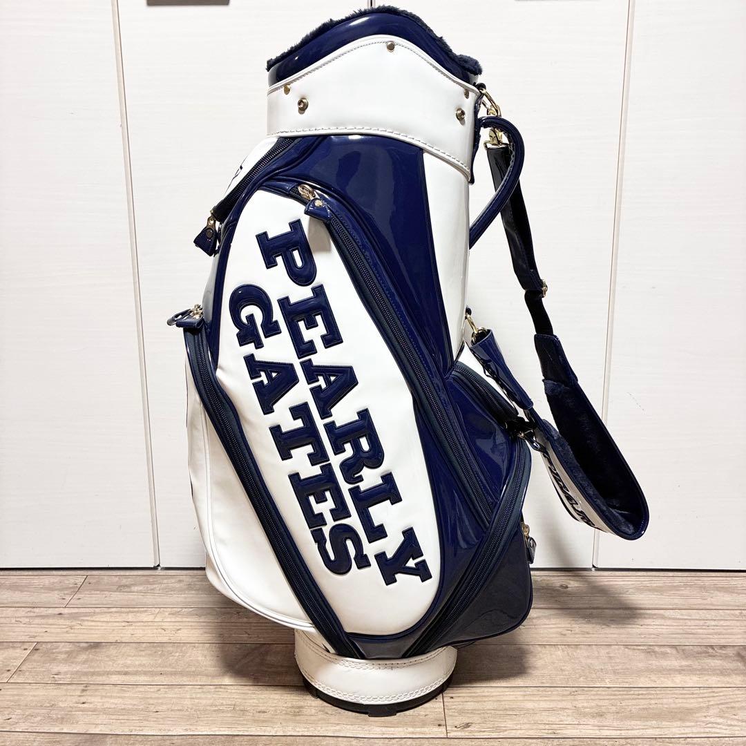 PEARLY GATES キャディバッグ ネイビー/ホワイト
