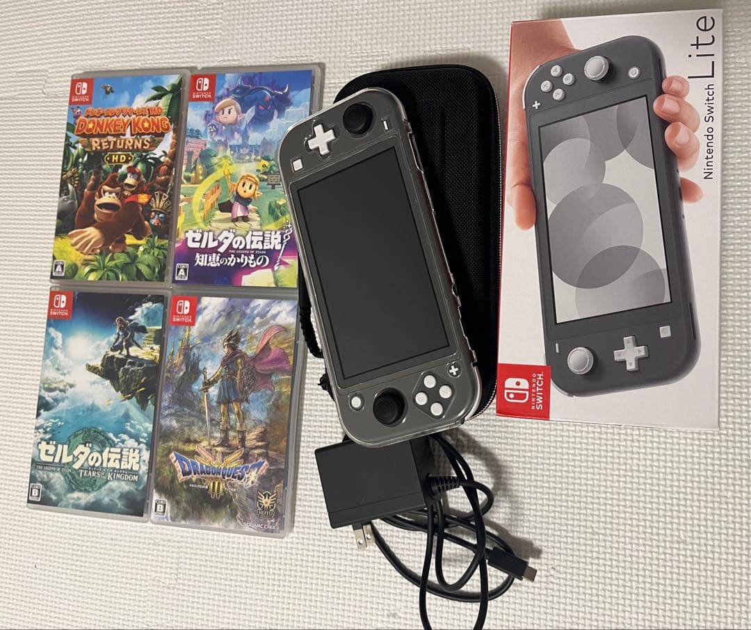 Nintendo Switch Lite グレー + ソフト